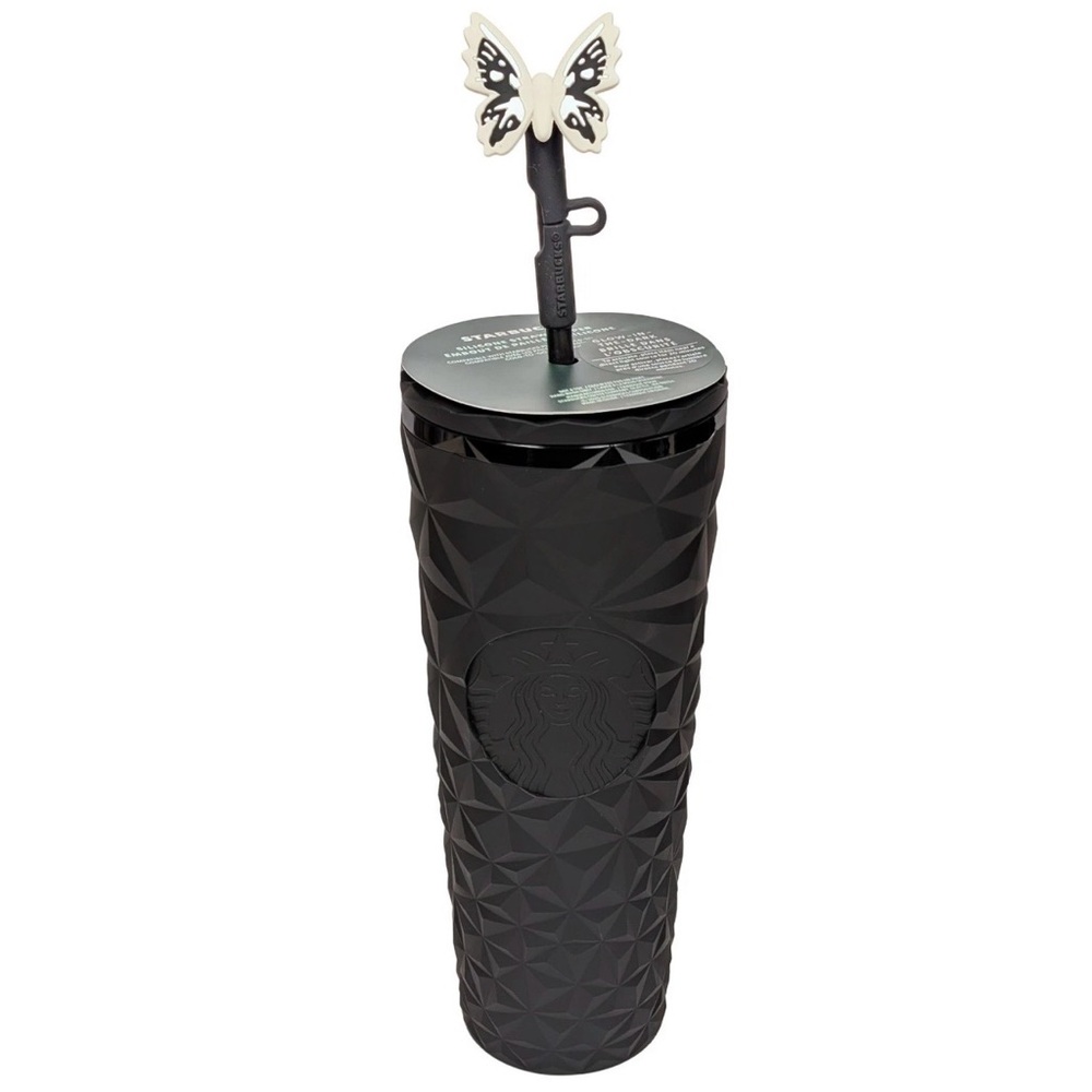 Starbucks Halloween 2025 Midnight Glow-in-the-Dark, Moth Straw Topper - New - Picture 2 of 9